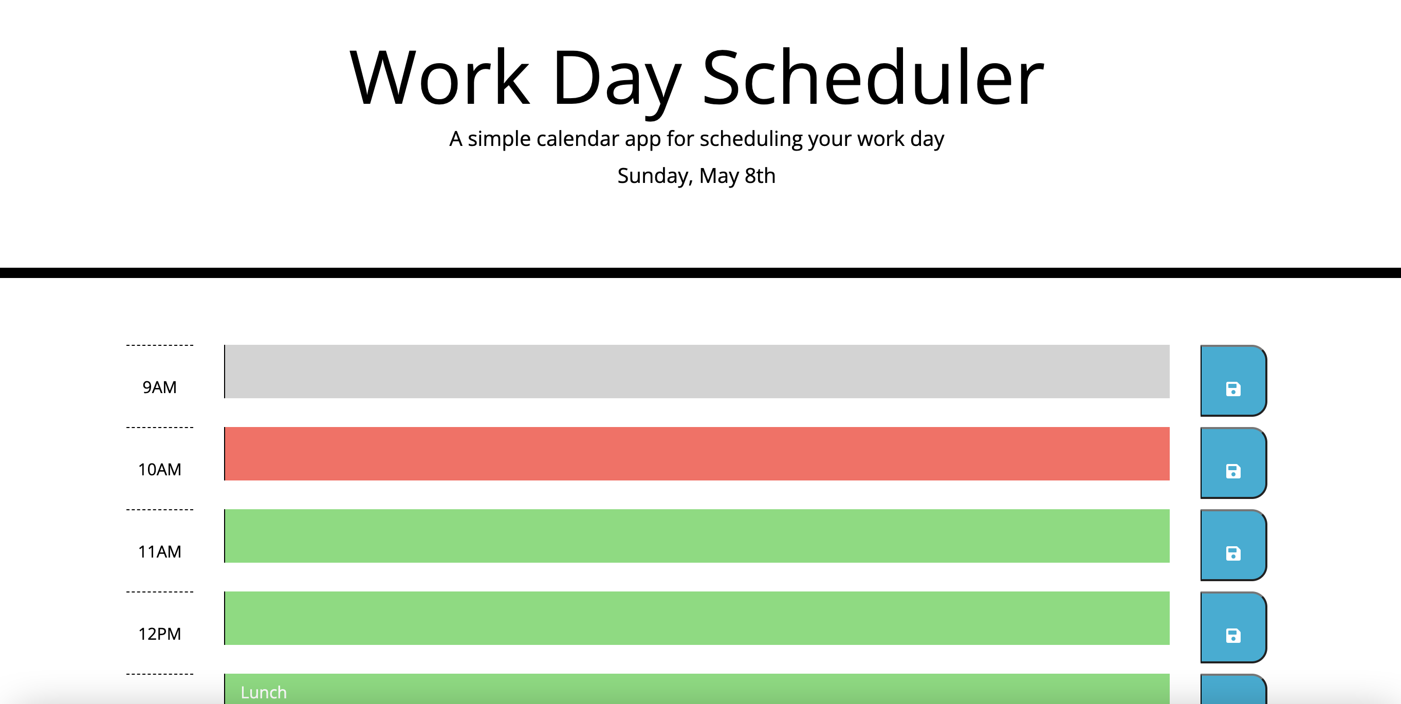 image of WorkDay Scheduler